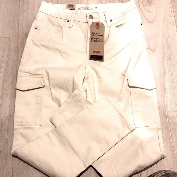 New LEVI 721 SKINNY UTILITY ANKLE JEAN ⭐️⭐️⭐️⭐️ - Picture 3 of 13